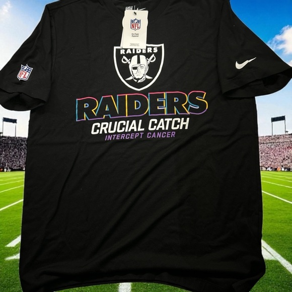 Nike Raiders Black T-Shirt Men's size Medium - Picture 1 of 6